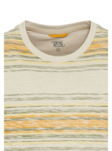Camel Active Koszulka w kolorze beżowo-żółtym