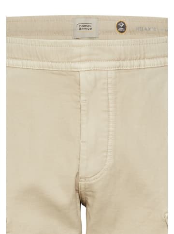 Camel Active Bojówki - Relaxed fit - w kolorze beżowym