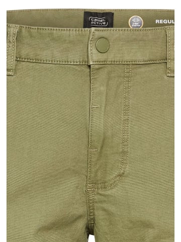 Camel Active Bojówki  - Regular fit - w kolorze zielonym