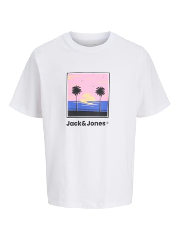 JACK & JONES Junior Koszulka "Perry" w kolorze białym