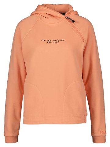 DOLOMITE Fleece hoodie "Strenta" in Peach