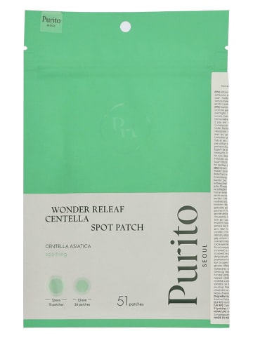 PURITO Hydrocolloïde pleisters “Wonder Releaf Centella”, 51 stuks