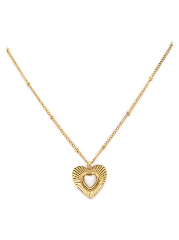 MOODE Beschicht. Halskette "Elisabetta" mit Anhänger - (L)41 cm