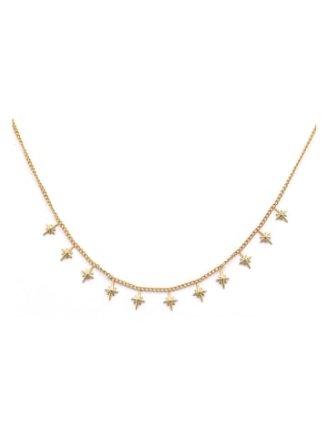 MOODE Beschicht. Halskette "Justine" mit Schmuckelementen - (L)42 cm