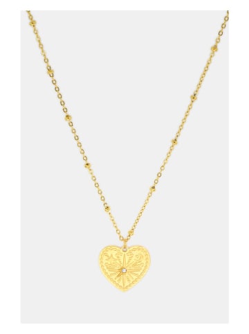 MOODE Gecoate ketting "Katia" met hanger - (L)42 cm