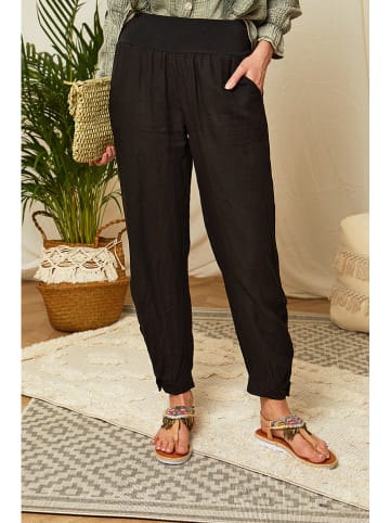 Lin Passion Linnen broek zwart