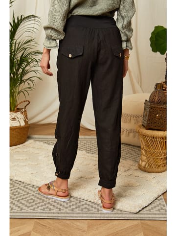 Lin Passion Linnen broek zwart