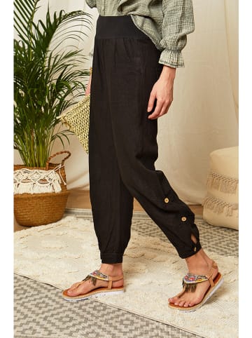 Lin Passion Linnen broek zwart