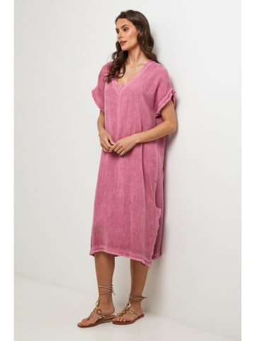 Lin Passion Kleid in Rosa