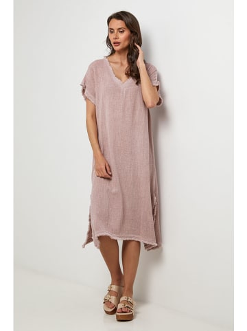 Lin Passion Kleid in Rosa