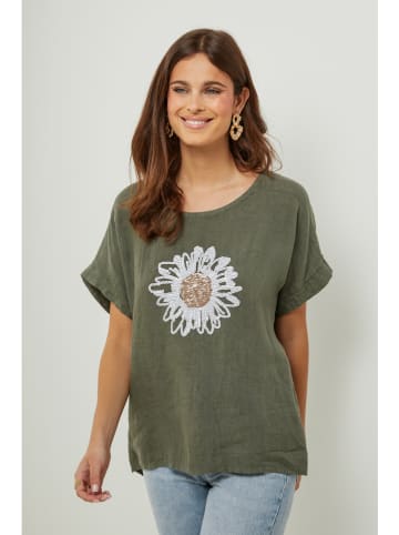 Lin Passion Linnen shirt kaki