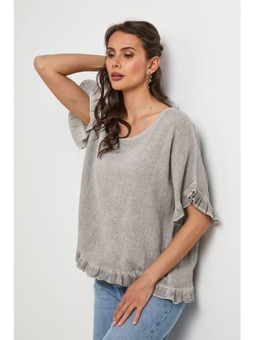 Lin Passion Blouse grijs