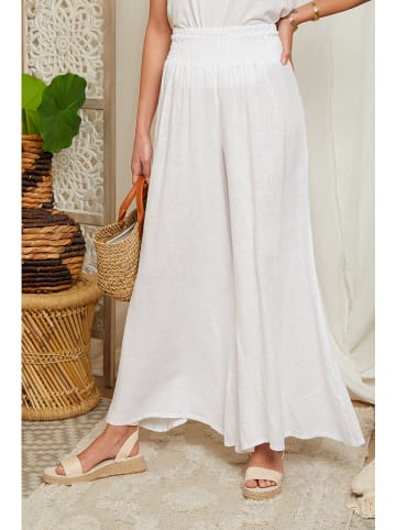 Lin Passion Leinen-Hose in Weiß
