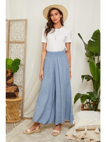 Lin Passion Leinen-Hose in Hellblau