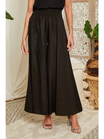 Lin Passion Leinen-Hose in Schwarz
