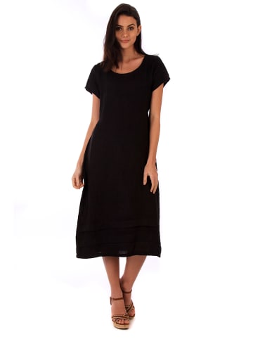 Lin Passion Lniana sukienka w kolorze czarnym
