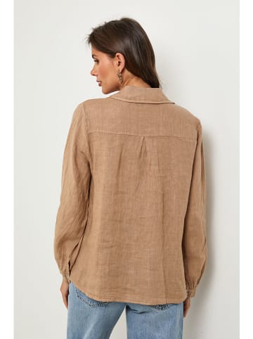 Lin Passion Linnen blouse beige