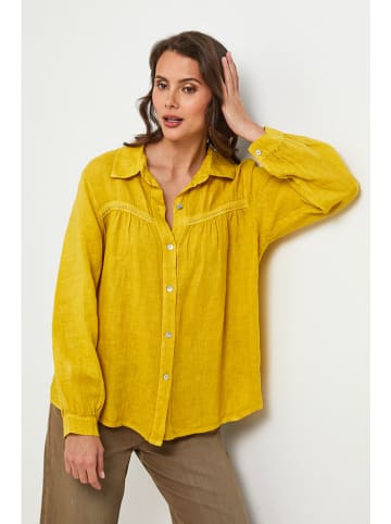 Lin Passion Linnen blouse geel
