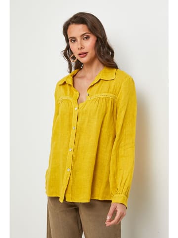 Lin Passion Linnen blouse geel