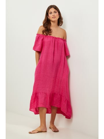 Lin Passion Linnen jurk roze