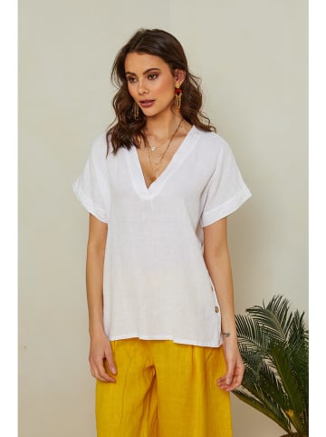 Lin Passion Linnen blouse wit