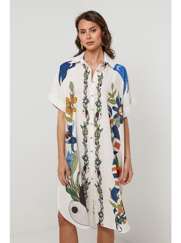 Lin Passion Sukienka w kolorze białym