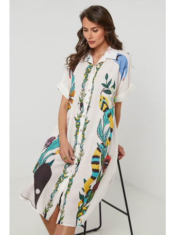 Lin Passion Kleid in Weiß