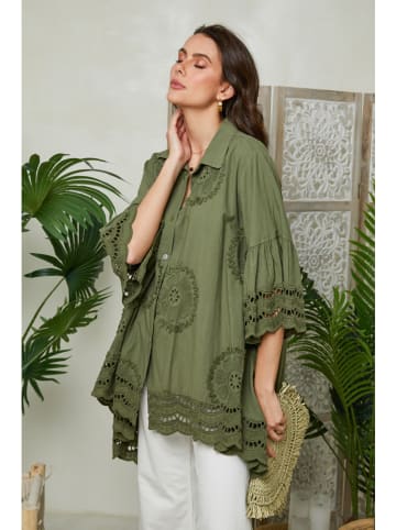 Lin Passion Koszula w kolorze khaki