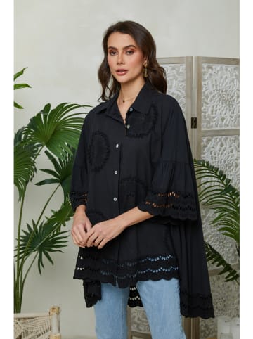 Lin Passion Blouse zwart