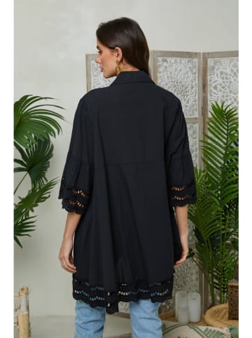 Lin Passion Blouse zwart