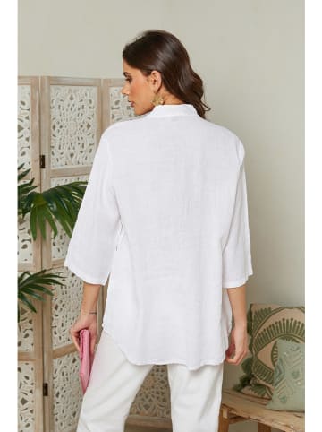 Lin Passion Linnen blouse wit