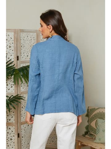 Lin Passion Leinen-Blazer in Hellblau