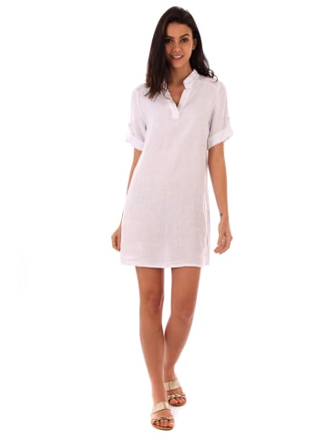 Lin Passion Leinen-Kleid in Weiß