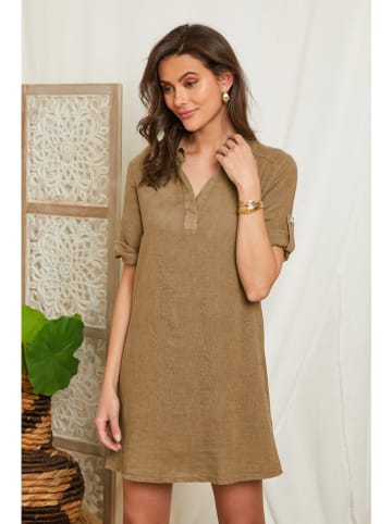 Lin Passion Linnen jurk beige