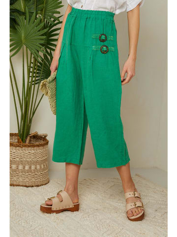 Lin Passion Leinen-Hose in Grün
