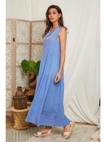 Lin Passion Linnen jurk lichtblauw