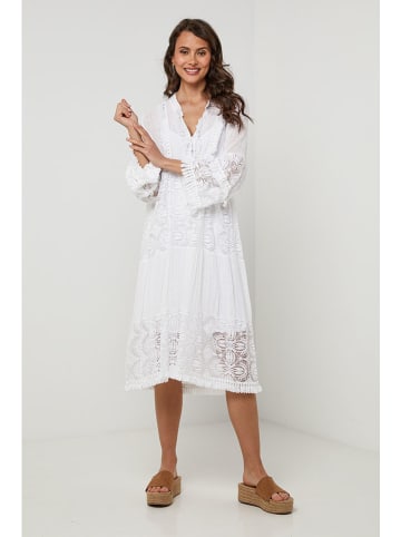 Lin Passion Leinen-Kleid in Weiß