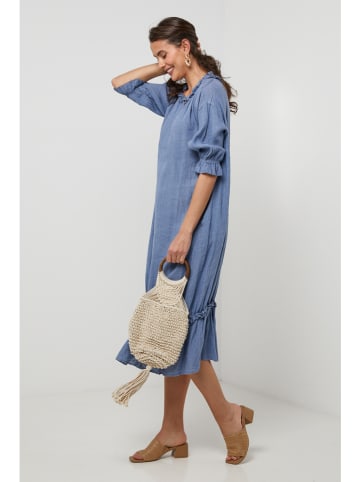 Lin Passion Linnen jurk blauw
