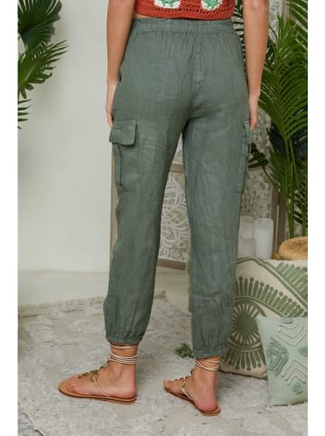 Lin Passion Linnen broek kaki