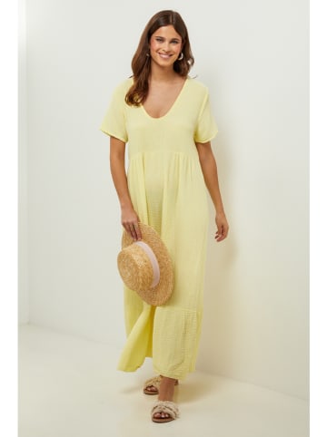 Lin Passion Leinen-Kleid in Gelb