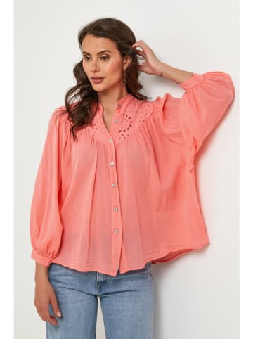 Lin Passion Bluse in Koralle