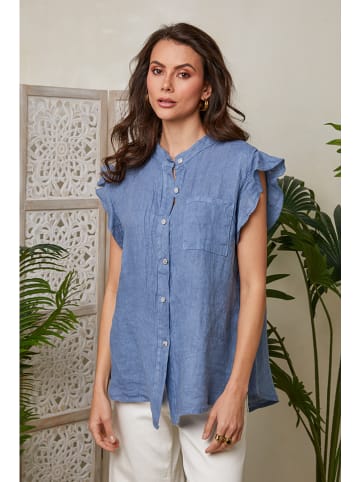Lin Passion Leinen-Shirt in Blau