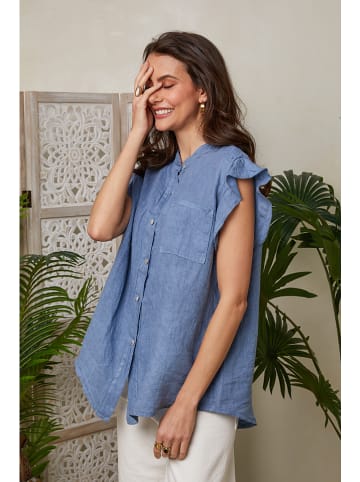 Lin Passion Leinen-Shirt in Blau