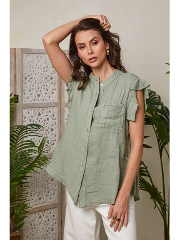 Lin Passion Leinen-Shirt in Grün