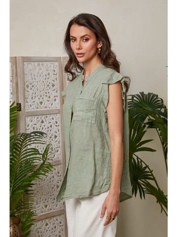 Lin Passion Leinen-Shirt in Grün