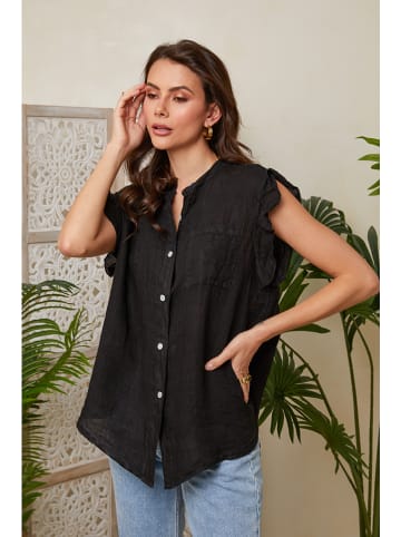 Lin Passion Leinen-Shirt in Schwarz