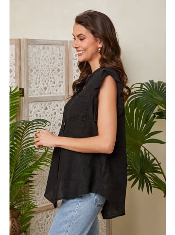 Lin Passion Leinen-Shirt in Schwarz