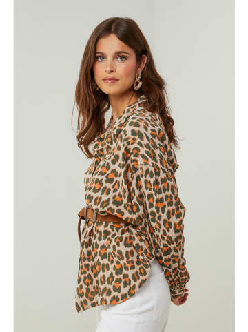 Lin Passion Bluse in Braun/ Beige