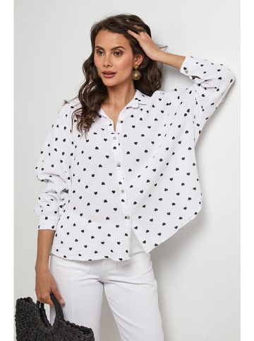 Lin Passion Blouse wit