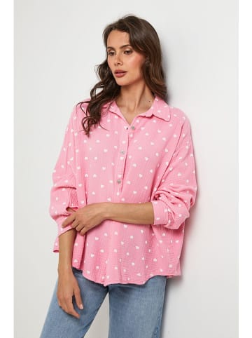 Lin Passion Bluse in Rosa